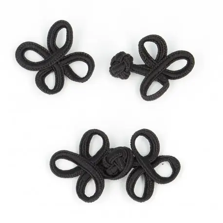Agraffspänne 6 cm - Svart - Outlet