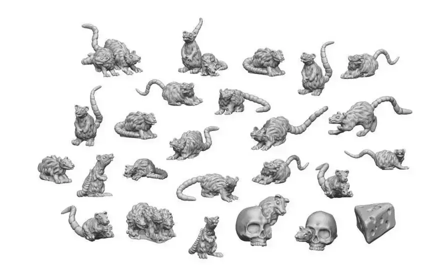 Resin Small Rats | Mycket efterfrågad