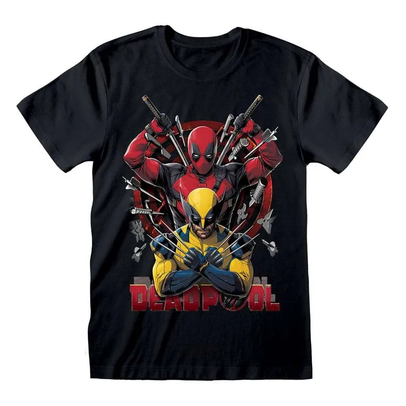 Favorit - Deadpool T-Shirt Deadpool & Wolverine Weapons