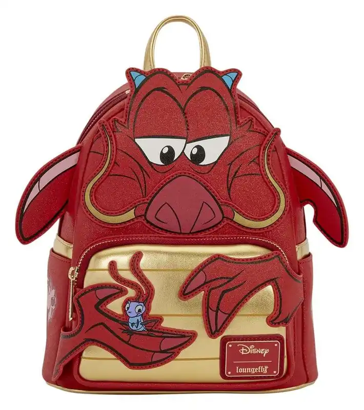 Endast idag - Mulan by Loungefly Mini Backpack Mushu Glitter
